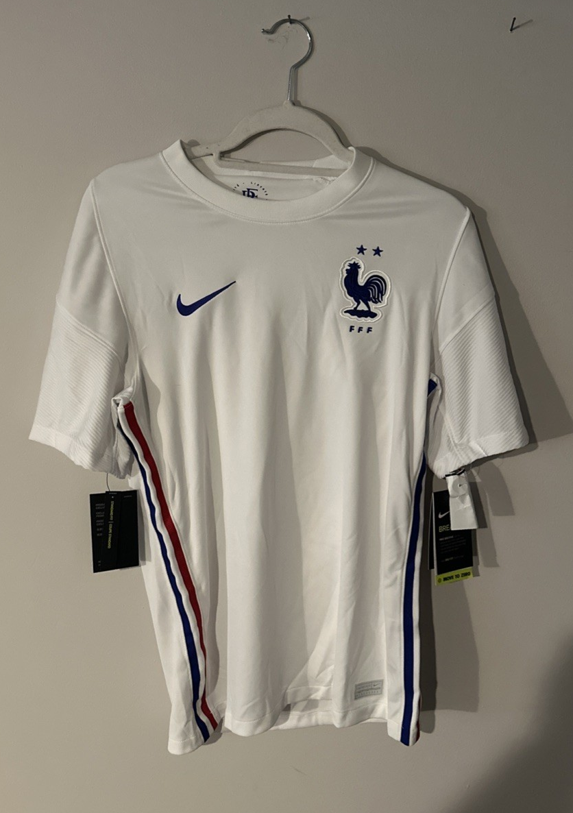 FRANCE 2020 2021 AWAY FOOTBALL SHIRT SOCCER JERSEY NIKE CD0699-100