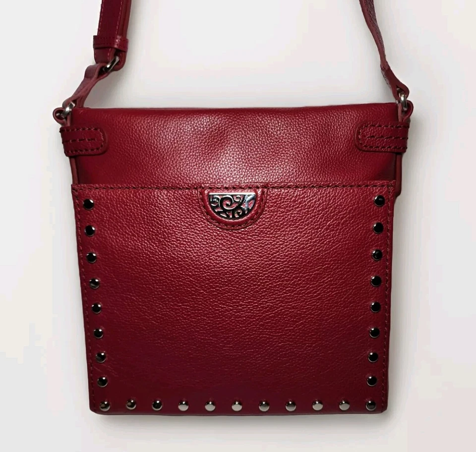 BRIGHTON PRETTY TOUGH RED ROYCE SUPER ORGANIZER CROSSBODY PURSE HANDBAG $445