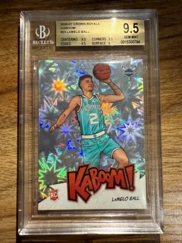 2020 Lamelo Ball Panini Kaboom RC Rookie BGS 9.5 🔥Beautiful Card RARE! GEM MINT