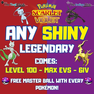 Any Shiny Legendary For POKÉMON SCARLET and VIOLET   DLC   NEW RELEASES  