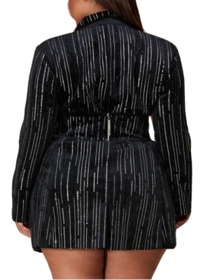Elegant Black Rhinestone Dress Plus Size | eBay