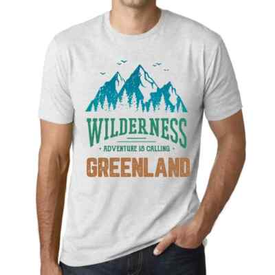 ULTRABASIC Herren T-Shirt Wilderness, Adventure Is Calling Greenland T-Shirt