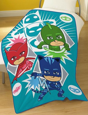 Pj Masks Time To Be A Hero Fleece Blanket Polyester Multi Colour 100 X 150 Cm Ebay