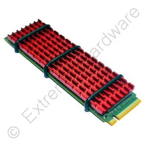 Gelid Solutions SubZero M.2 SSD 2280 Heatsink Thermal Pad Cooling Kit - Red