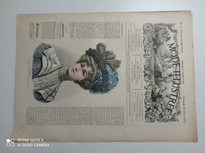 Revue Ancienne La Mode Illustrée N°17 - Date 24 Avril 1904 - Occasion - État Vintage Avec Défauts