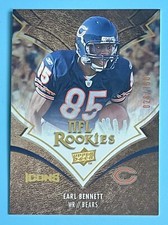 Earl Bennett 2008 Upper Deck Icons NFL Rookie /750 Chicago Bears #101 RC