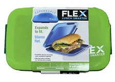 Smart Planet Flex Lunch Smarter Expandable Sandwich Holder Green NEW!!!!