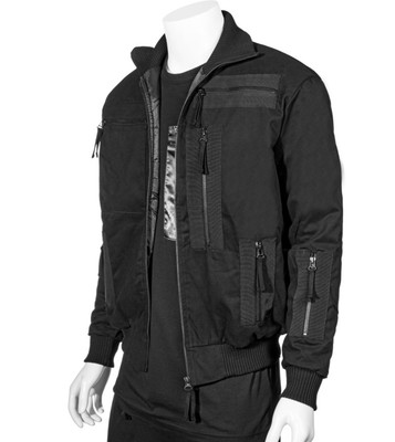 BLOOD BROTHERS MENS BOMBER JACKET BLACK 