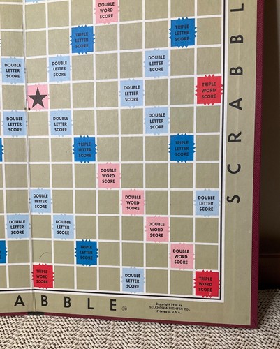 Vintage Selchow & Righter Scrabble Board Game Copyright 1948 - Fair Condition - Picture 8 of 20