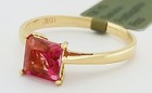 GENUINE 1.15 Cts PINK SAPPHIRE SOLITAIRE RING 10K GOLD - Free Certificate  - NWT — photo 4