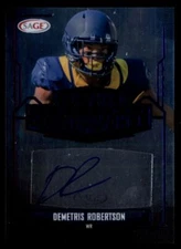 2022 Sage Demetris Robertson Auto #PKA-DR2