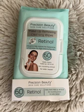 Precision Beauty Retinol Make-Up Removing Cleansing Wipes 60ct Pack