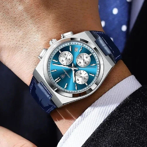 Luxus Herrenuhr Wasserdicht Leuchtend Chronograph Datum Quarz Herrenuhren Geschenk - Bild 3 von 32