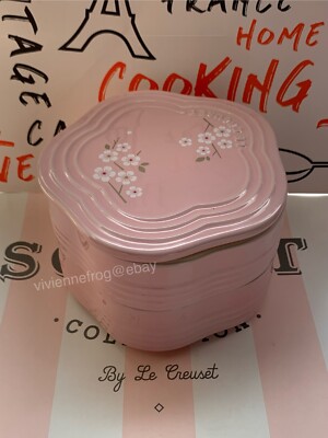 LE CREUSET CHIFF PINK CHERRY BLOSSOM SAKURA STACKING FLOWER