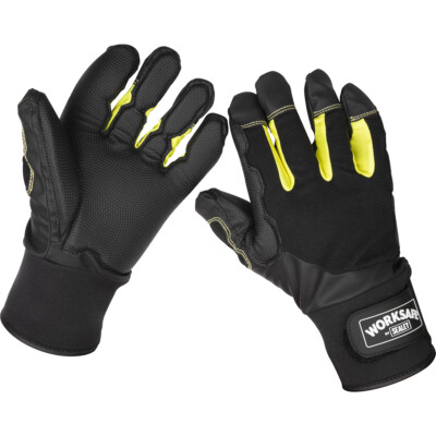 PAAR große Anti-Vibration Handschuhe - atmungsaktiver Stoff - Elektrowerkzeug Schlaghandschuhe