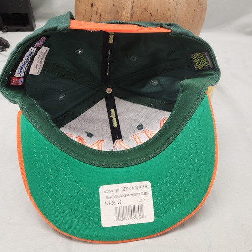 Miami Hurricanes bestickte Druckknopflasche Mütze oben auf der Welt 90er Jahre Block - Bild 5 von 7