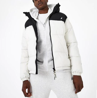 Kangol Hooded Puffer Jacket Coat Mens 