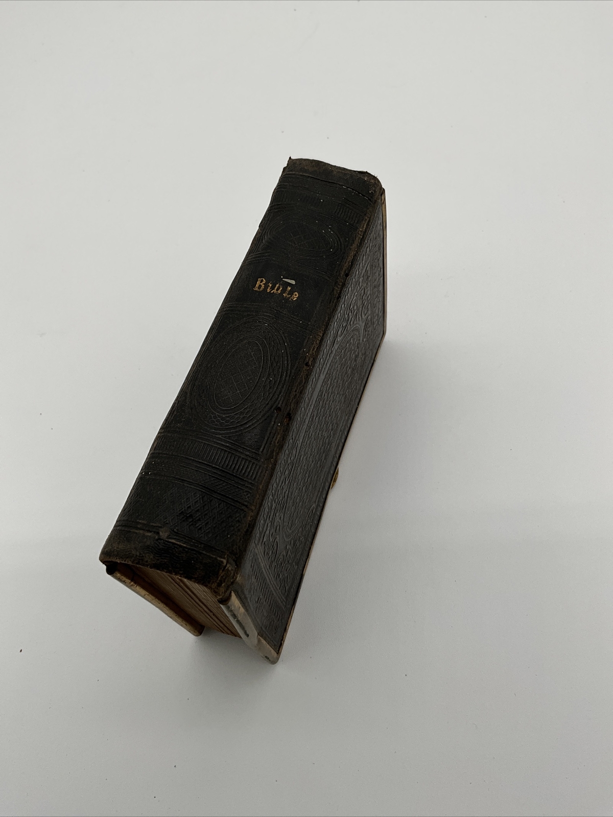 Antique 1869 Pocket Size Holy Bibleold And New Testament With Clasp