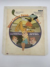 CED Video Disc Disney Cartoon Parade Vol. 1 SelectaVision Laserdisc RCA
