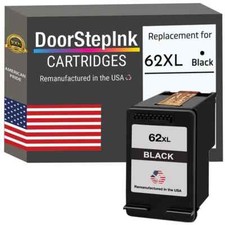 DoorStepInk Compatible Ink Cartridges For HP 62XL C2P05AN Black-USA