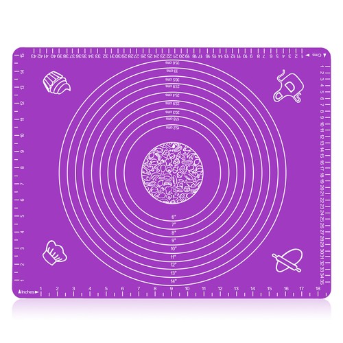 Pastry Mat 24" x 16" Silicone Non Stick Baking Mats: Budget-Friendly