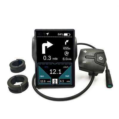 36V 48V 52V TFT Color Display Meter IPS Navigatio Mapping Phone APP For E-Bike