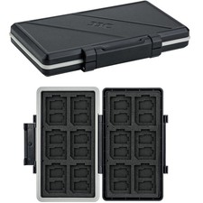 36 Slots Memory Card Case Water-Resistant Anti-Shock Memory Card Wallet for 24 M
