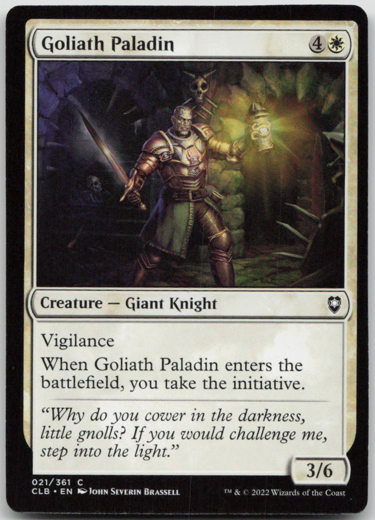 Goliath Paladin #21 Battle for Baldur's Gate Magic: The Gathering NM