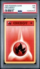 1999 POKEMON BASE SET 1ST EDITION #98 FIRE ENERGY PSA 7