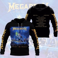Megadeth Rust In Peace Black Pullover Hoodie 3d GLC056482