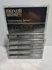 Maxell Professional Industrial Communicator Series C90 Cassette Lot Of 6