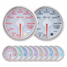Bezel Transmission Temp Gauge Kit 80-260 White Indash Brushless Series 2