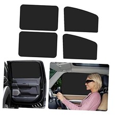 4Pack Car Window Shades with Magnets,Strong-Light Blocking UV Protection 4pcs