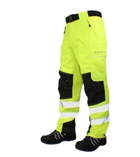 Delta Plus Chainsaw Pants High-Visibility Size Large 35 to 41 in Waist
