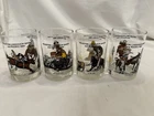 Houston Livestock Show Rodeo ︱1984 ︱Set of 4 Glasses ︱Coke︱McDonalds︱Vintage