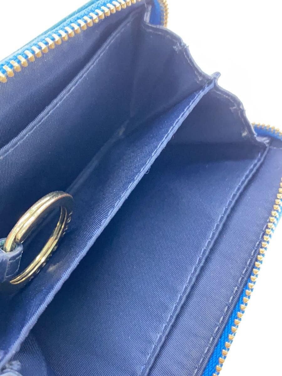 TORY BURCH Coin Case, Leather, Blue, Solid Color, Women's thumbnail 5