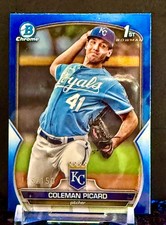 2023 Bowman Draft 1st Coleman Picard 115/150 True Blue Refractor #BDC-161 Royals
