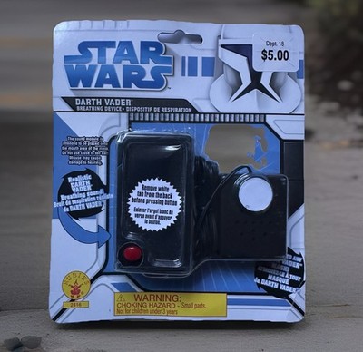 Darth Vader Breathing Sound Device 2008 Star Wars Costume Rubies NOS / With Tab