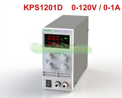 Adjustable Mini Switch DC Power Supply KPS1201D Output 0-120V 0-1A AC110-220V