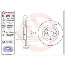 2x Bremsscheibe hinten für Peugeot 3008 1 0U 308 4A CC 4B | 26250691