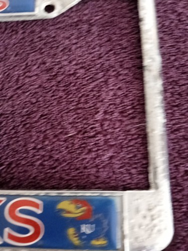 Targa anteriore Kansas Jayhawks 2 pezzi - usurata dalle intemperie - Foto 10 di 10