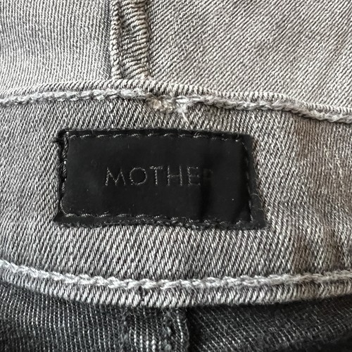 Mother Jeans Swooner Women 26 High Rise Skinny Supermoon Stripe Gray Jeans *READ - Picture 14 of 18
