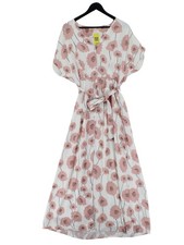 Paisie Shirt Maxi Dress UK10 in White
