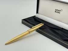 MONTBLANC SOLITAIRE CLASSIC VERMEIL BARLEY GOLDEN BALLPOINT PEN NEW 100% GENUINE