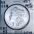 1887 BU GEM MORGAN SILVER DOLLAR UNC MS+++ U.S. MINT RARE COIN 6543