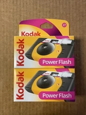 (I3525) 2 Kodak PowerFlash 800 35mm Single Use Film Camera Expired 07/2025