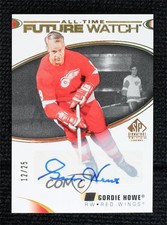 2020 SP Signature Edition Legends Gold Spectrum Foil 12/25 Gordie Howe Auto 11jd