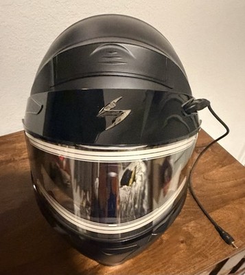 Scorpion EXO 900 Modular Helmet Matte Black Sz Small Heated Shield Sun Shield