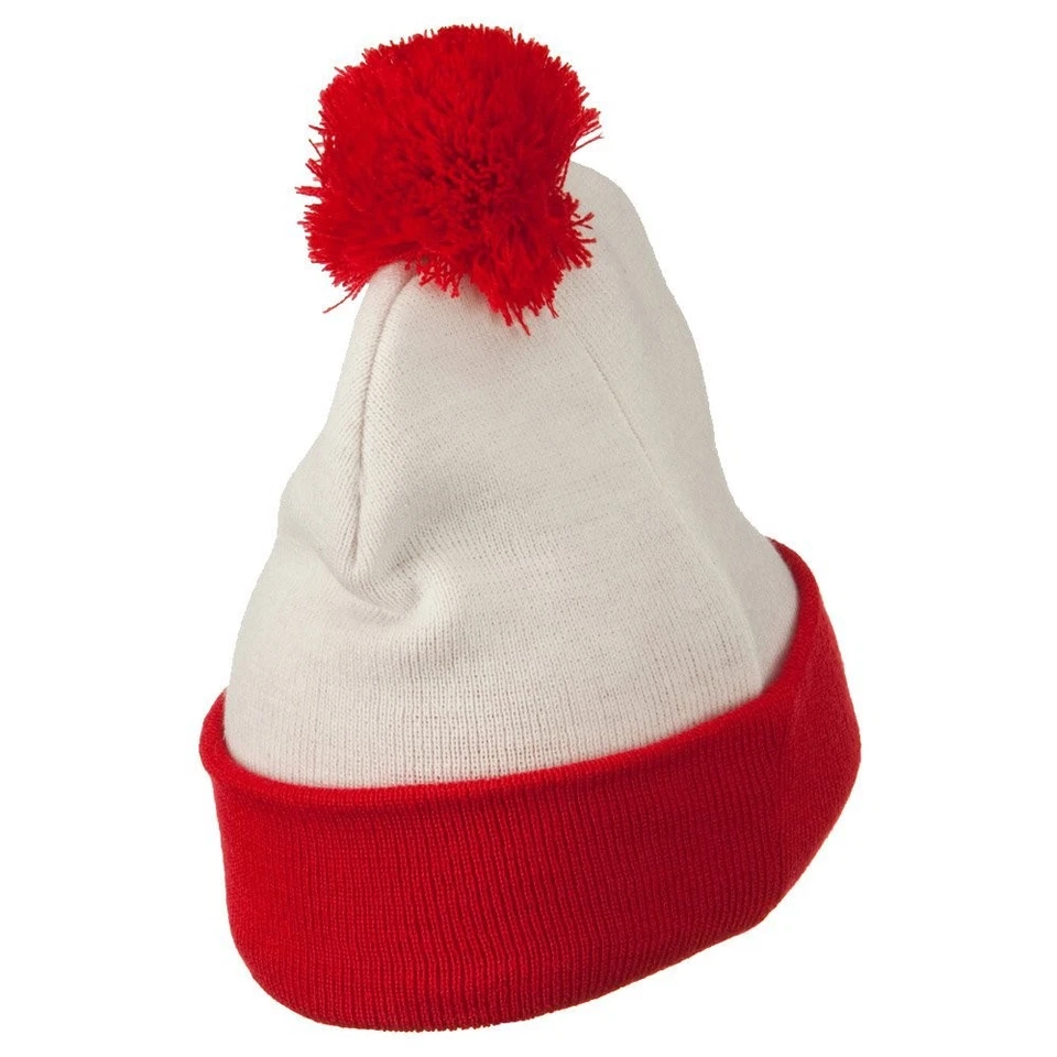 Gorro Rubie’s Where’s Waldo Deluxe con Pom - Rojo/Blanco, Adulto Talla Única Foto 2 de 4