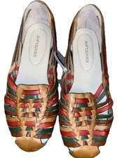 Softspots Sandals Womens Shoes Trinidad Multi Color Huarache 8.5 WW Leather